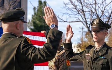 1st Lt. Peter Sandri Promoted at Fort Bliss