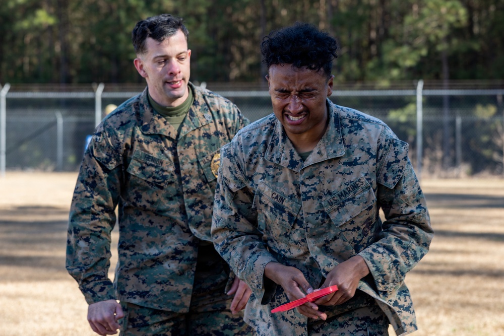 Marine Corps Martial Arts Instructor Course oleoresin capsicum spray training