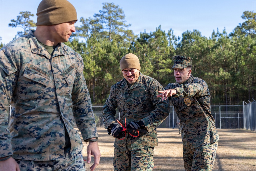Marine Corps Martial Arts Instructor Course oleoresin capsicum spray training
