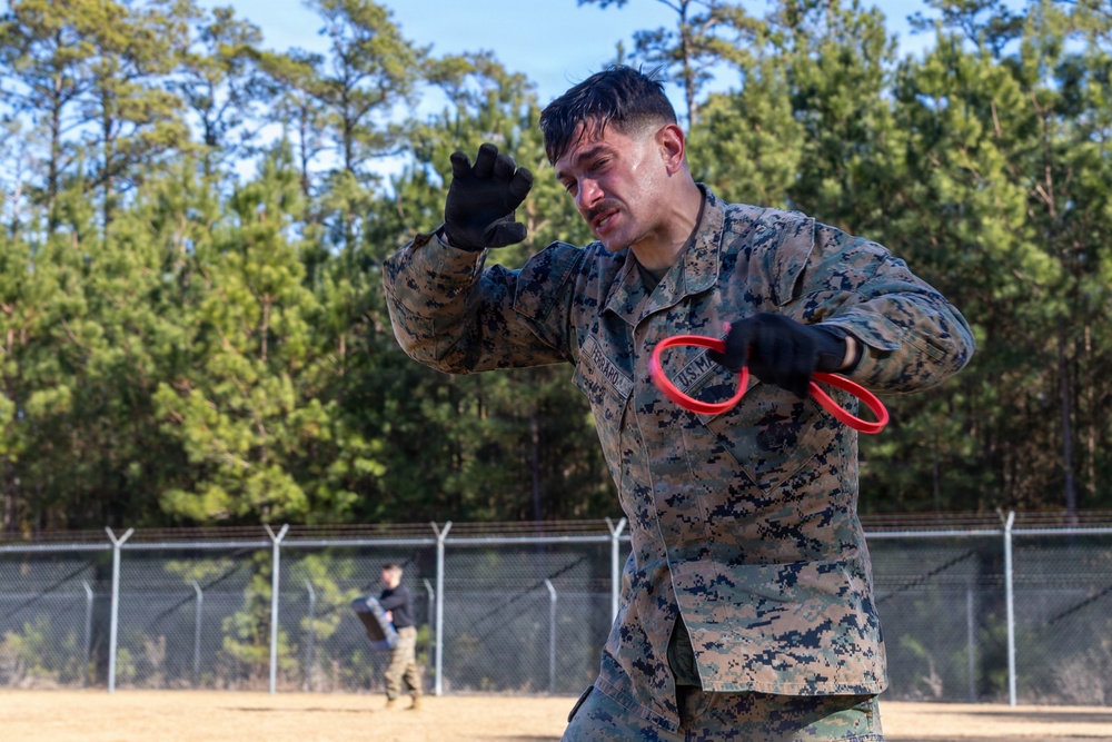 Marine Corps Martial Arts Instructor Course oleoresin capsicum spray training