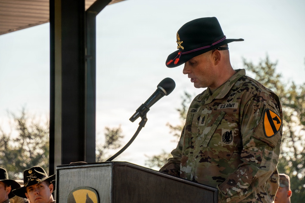 1st Cavalry Division 1st Air Cavalry Brigade welcomes new command sergeant major
