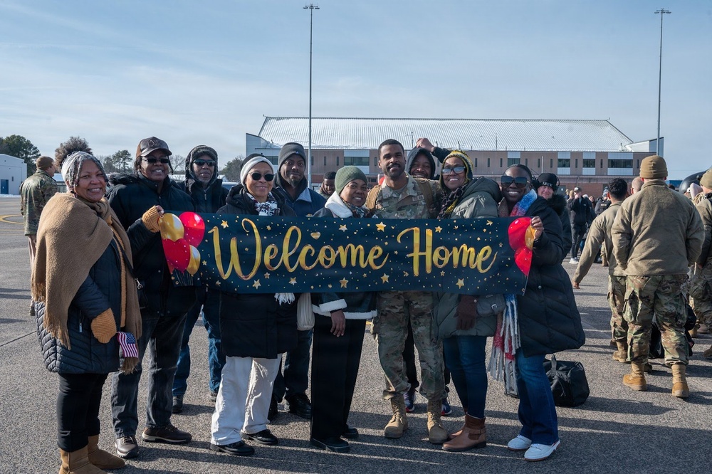 103rd Airlift Wing Airmen Return Home from Overseas Deployment
