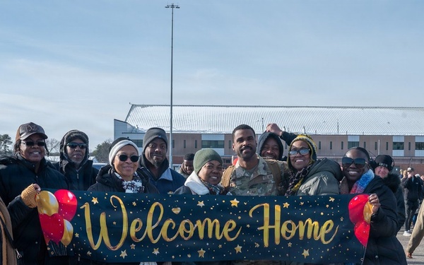 103rd Airlift Wing Airmen Return Home from Overseas Deployment