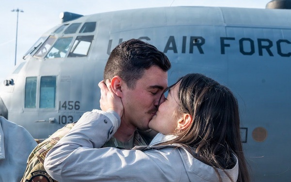 103rd Airlift Wing Airmen Return Home from Overseas Deployment