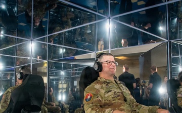 SBD3 Commander at the grand opening of MindGym for LAAFB