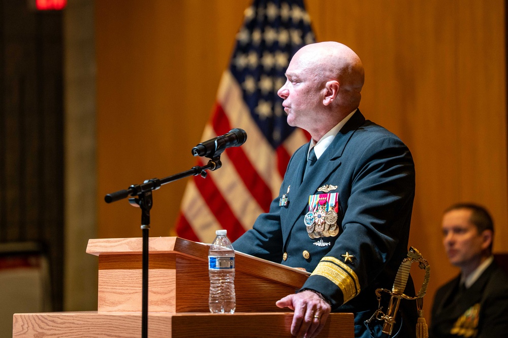 USS Nebraska (SSBN 739) Blue Crew Changes Command