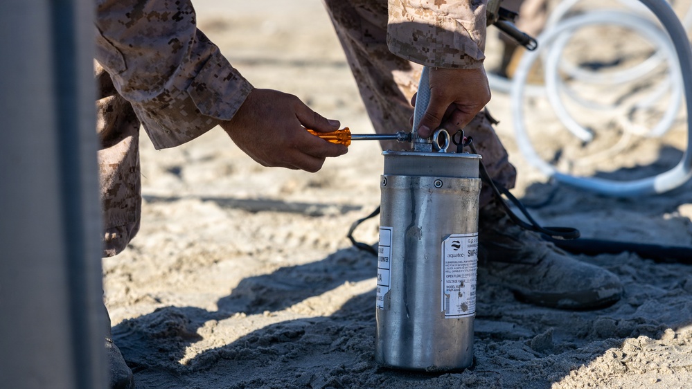 CLB-11 Marines purify seawater in support of 3/5