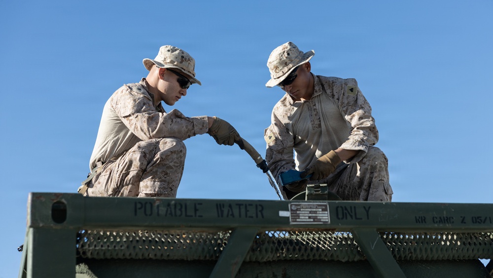 CLB-11 Marines purify seawater in support of 3/5