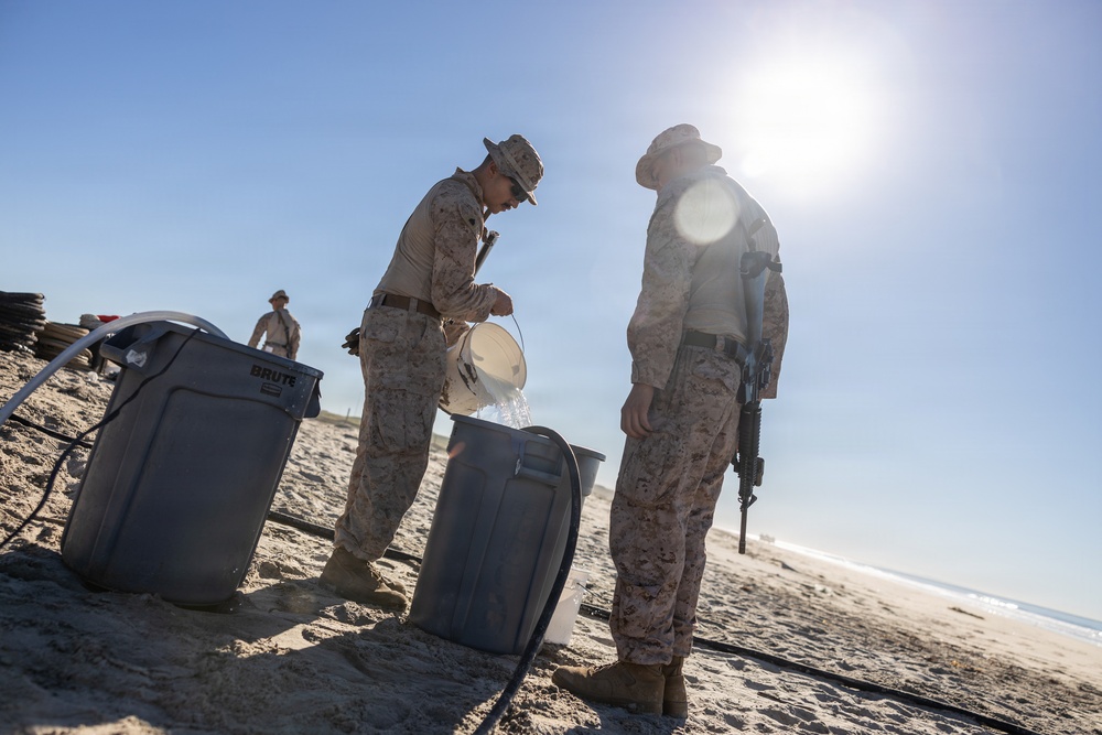 CLB-11 Marines purify seawater in support of 3/5