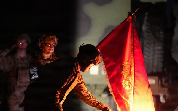 Burning of the Colors Ceremony at Fort Bliss