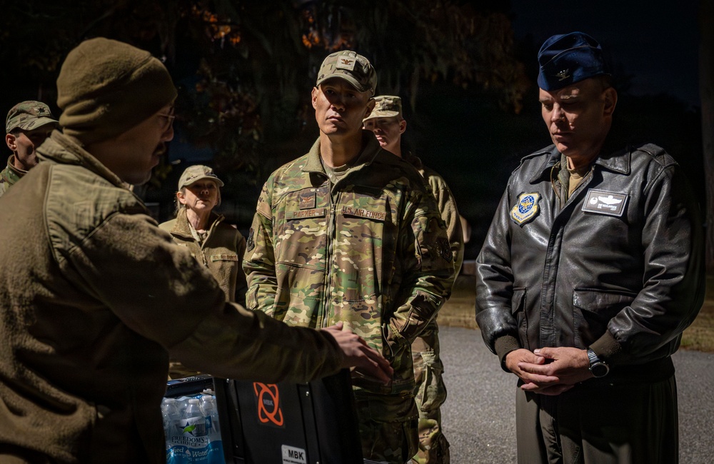 628th Air Base Wing leadership visit during Green Goblin 2025
