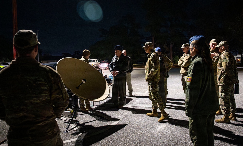 628th Air Base Wing leadership visit during Green Goblin 2025