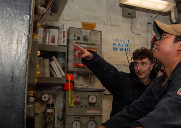 USS Boxer conducts engineering drill