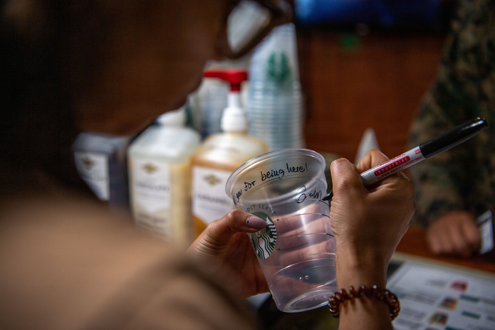 Retail Marines, Sailors aboard USS Boxer