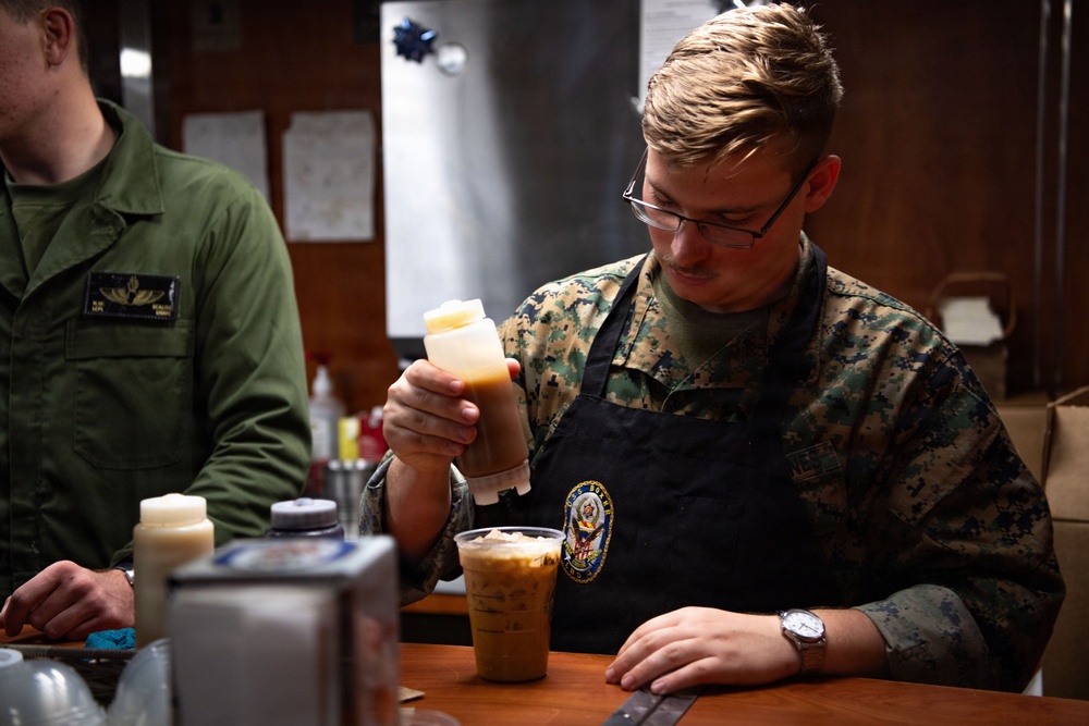 Retail Marines, Sailors aboard USS Boxer