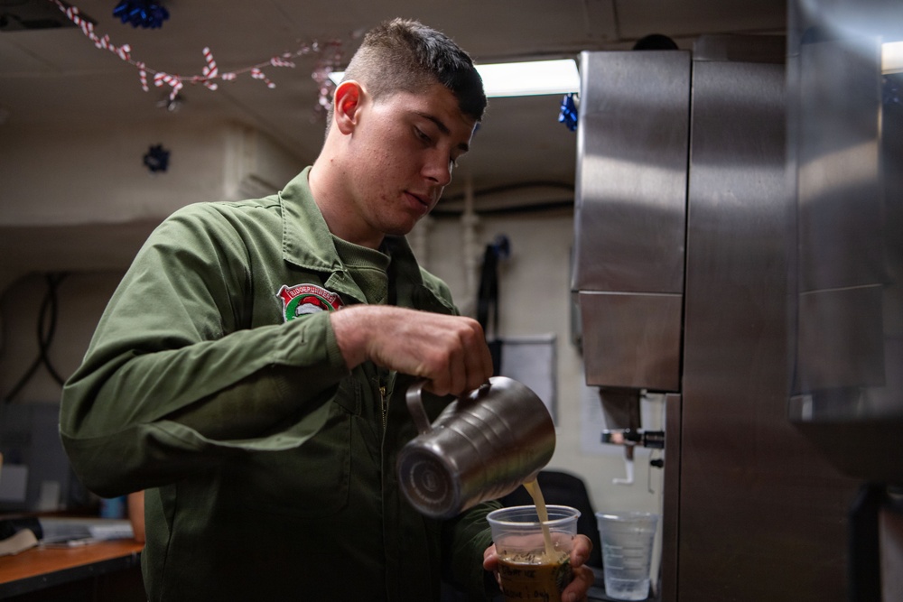 Retail Marines, Sailors aboard USS Boxer