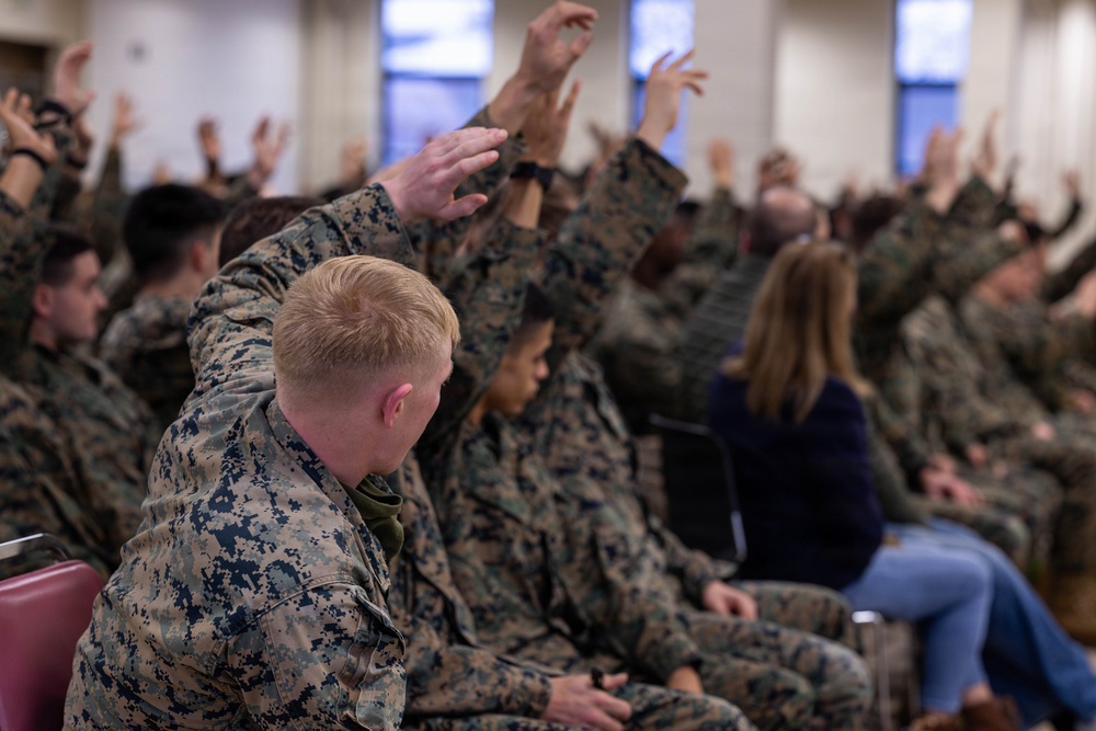 Reserve Marines and families prepare for deployment at the Yellow Ribbon Event at Fort Devens