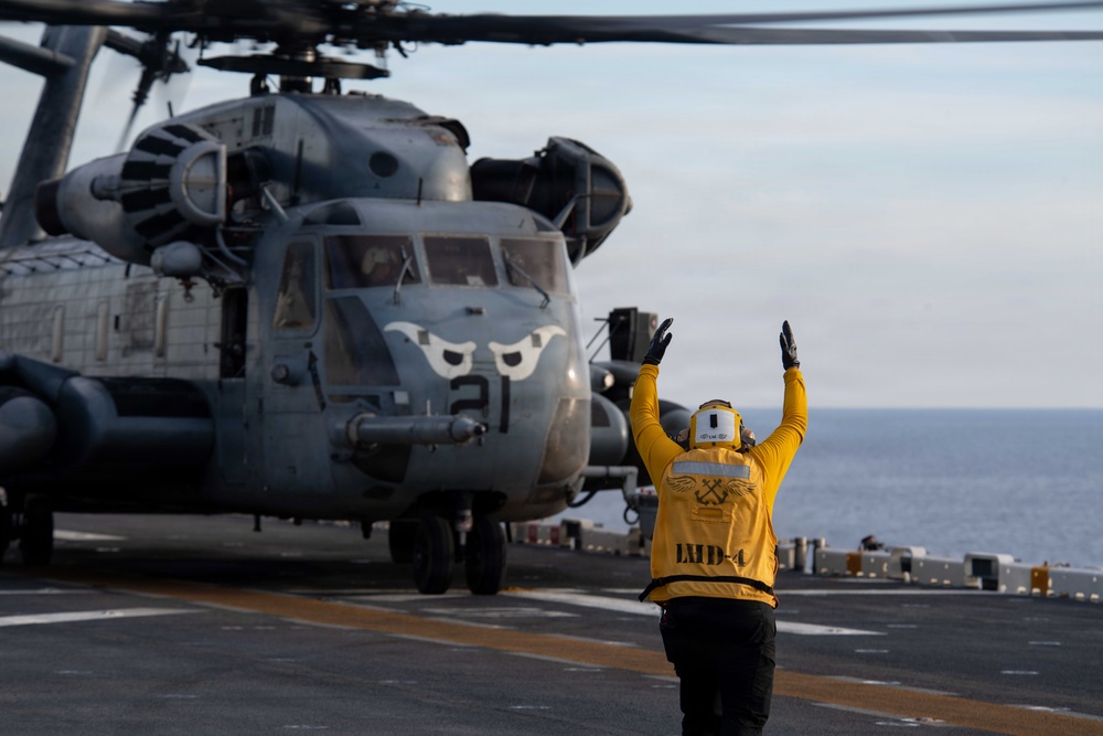 Boxer Conducts Flight Operations