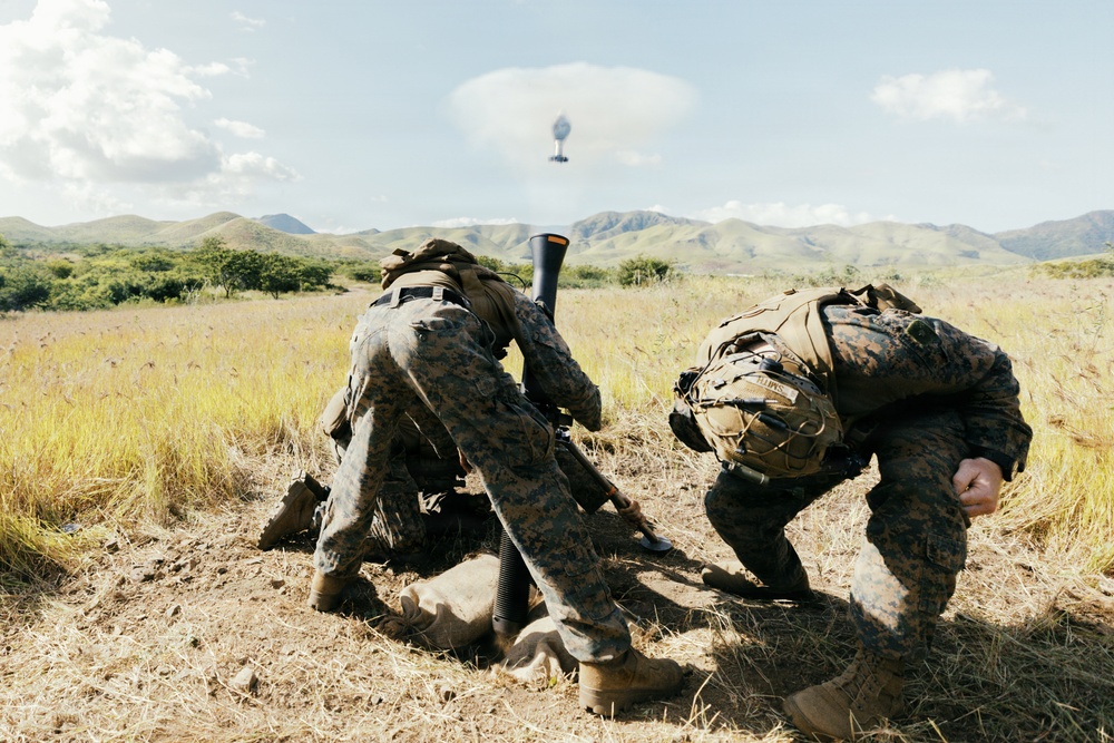 22nd MEU(SOC) | BLT 3/6 81mm Mortar Live-Fire Range