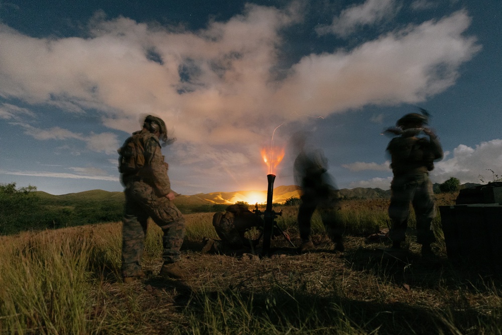 22nd MEU(SOC) | BLT 3/6 81mm Mortar Live-Fire Range