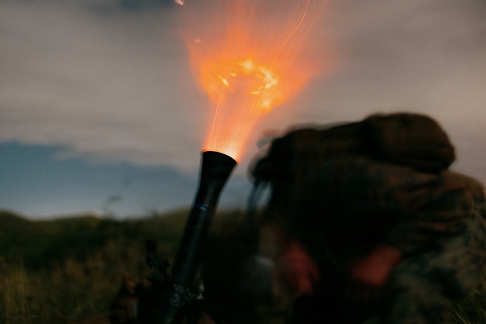 22nd MEU(SOC) | BLT 3/6 81mm Mortar Live-Fire Range