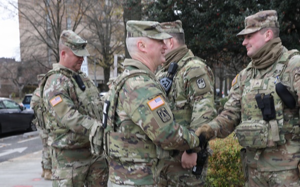 Major General Wholey visits South Carolina National Guard Soldiers