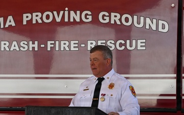 U.S. Army Yuma Proving Ground Fire Chief hangs up his helmet