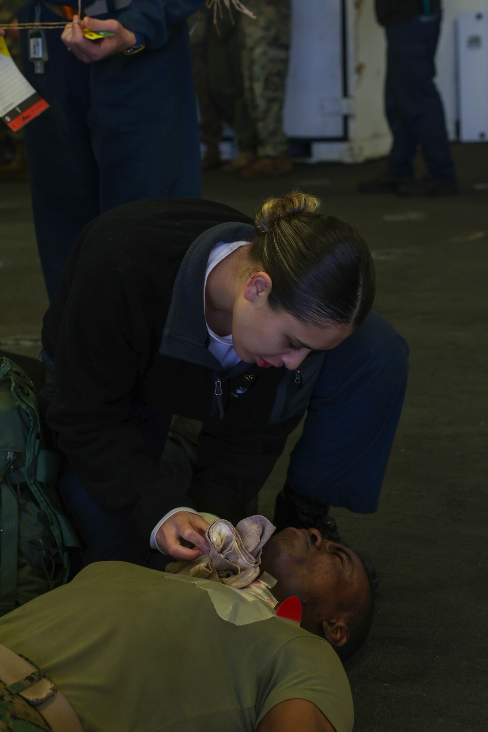 USS Boxer conducts mass casualty drill