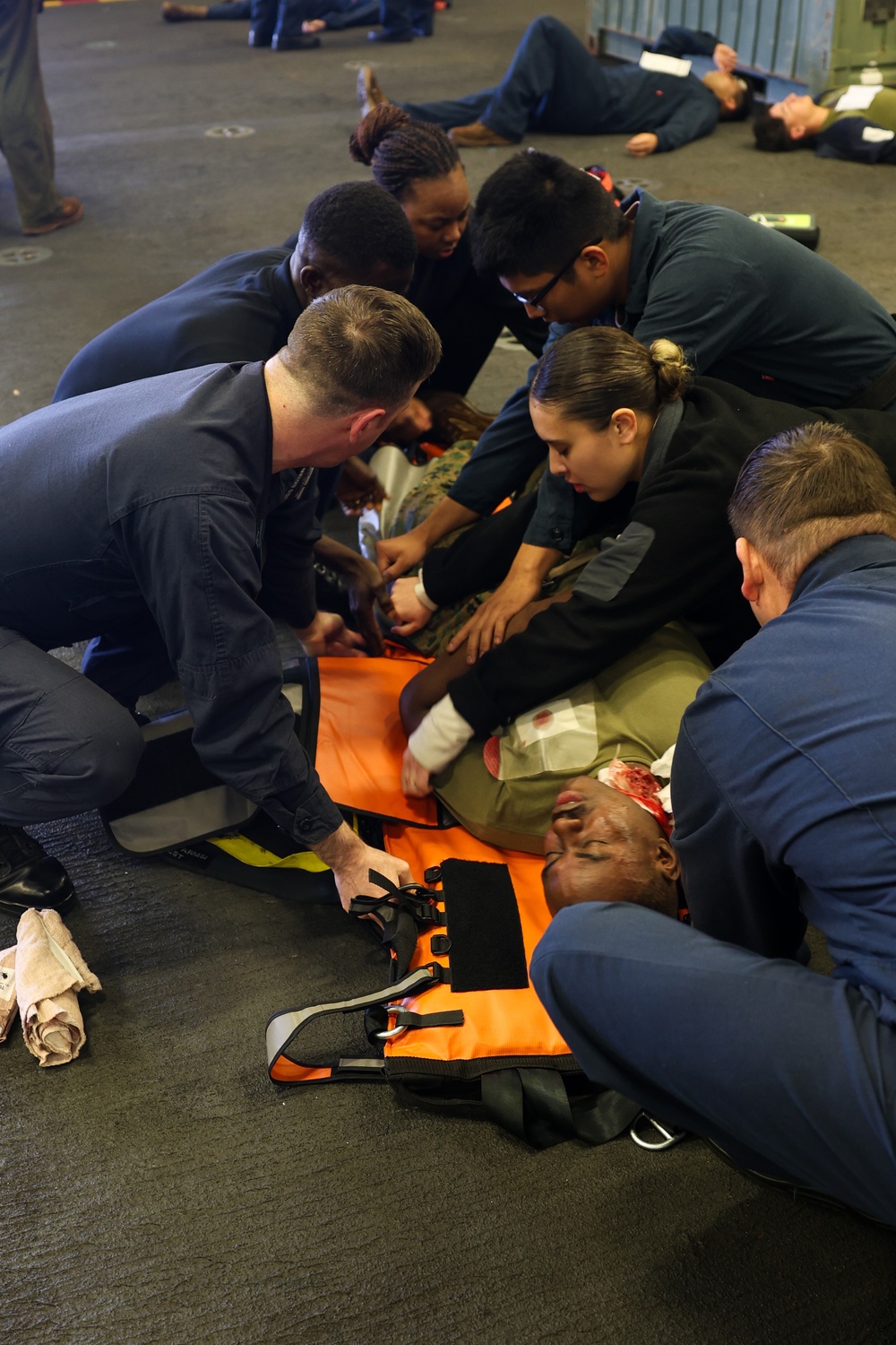 USS Boxer conducts mass casualty drill