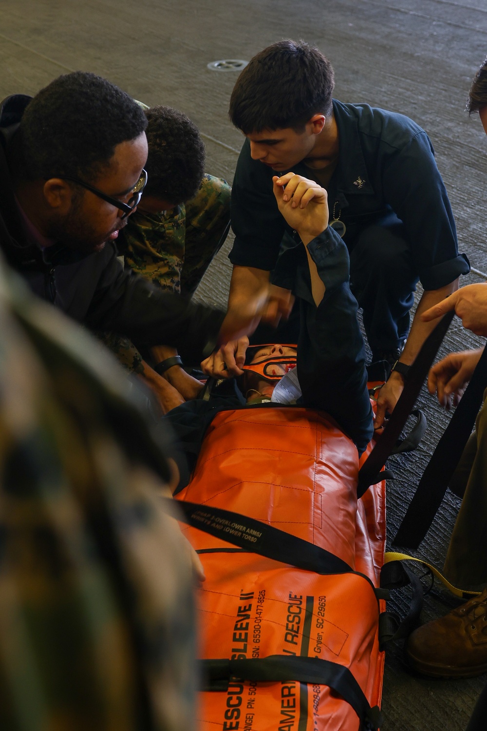 USS Boxer conducts mass casualty drill