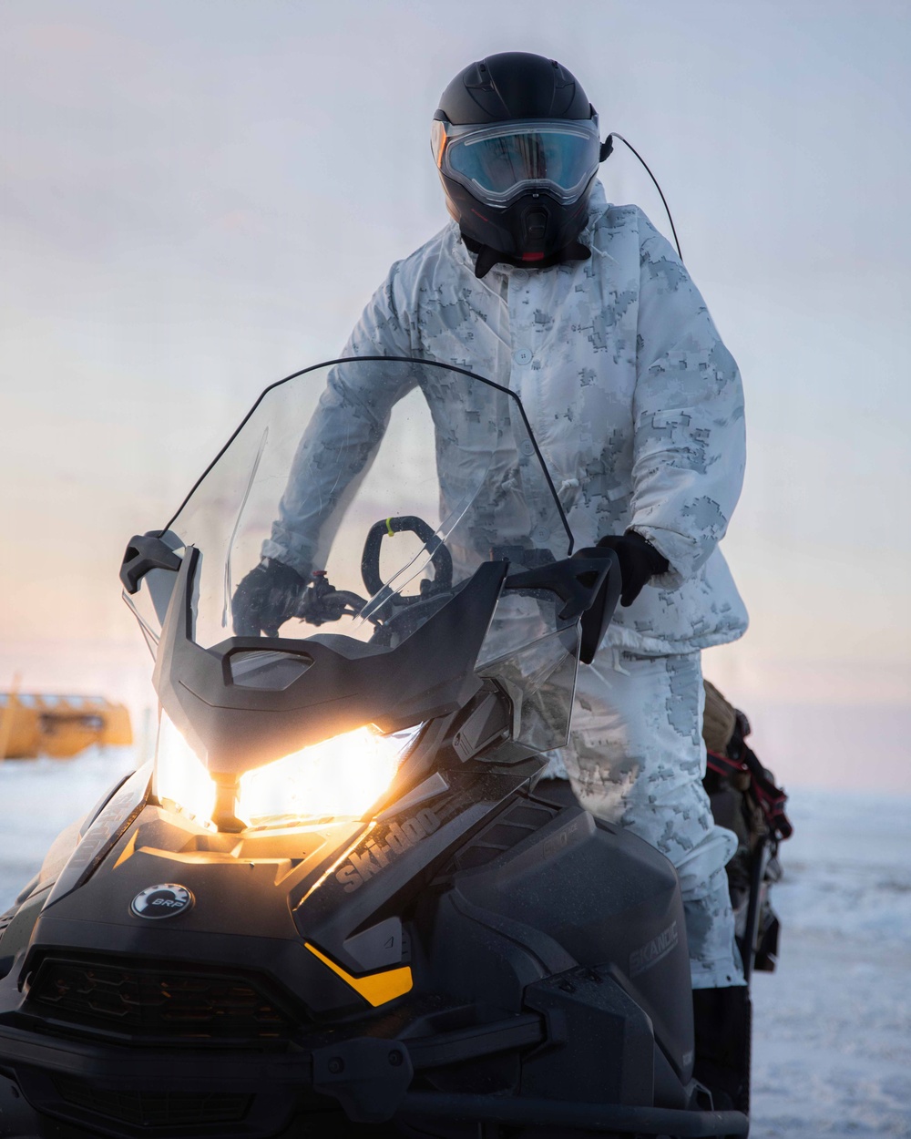 An Ice-Cold Welcome: U.S. Marines with 4th Law Enforcement Battalion arrive in Kotzebue, Alaska for Operation Polar Knight.