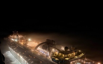 129th Rescue Wing hoists woman from cruise ship