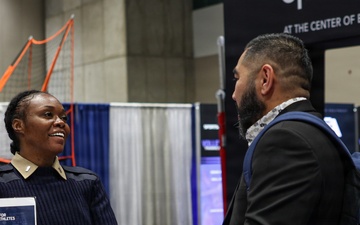 U.S. Marines Engage with Coaches and Present Awards at the 2025 AVCA Convention