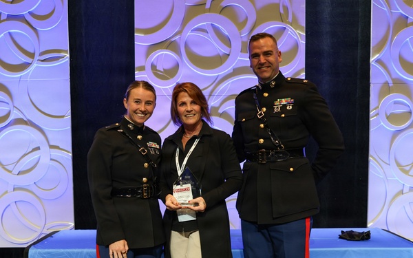 U.S. Marines Engage with Coaches and Present Awards at the 2025 AVCA Convention