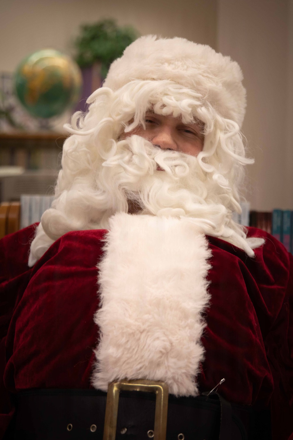 Santa spreads Toys for Tots cheer to students at Fred Ipalook Elementary School