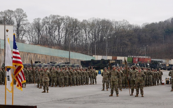 Pre-deployment ceremony held at Camp Carroll