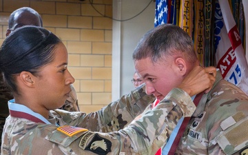 94th AAMDC Soldier inducted into Order of Saint Michael Airborne