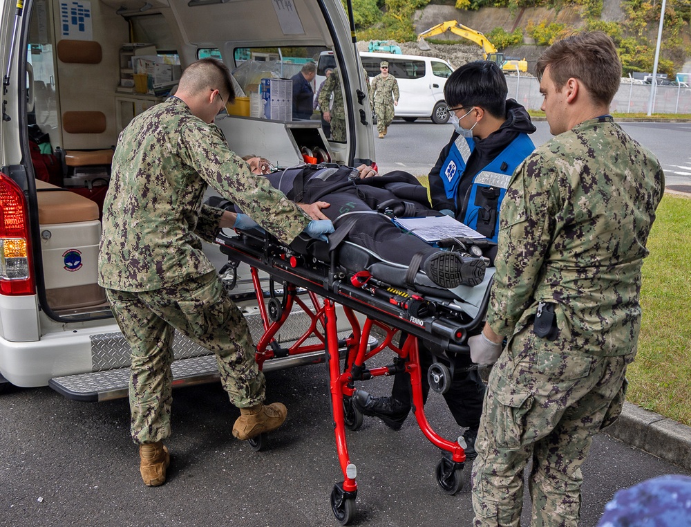 U.S., Japanese Forces Conduct Joint Diver-Injury Drill to Strengthen Medical Readiness
