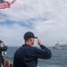 Sailors aboard the USS John Finn conclude Super Garuda Shield in the Java Sea