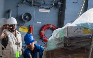 USS Tripoli Conducts Replenishment-at-sea with USNS Tippecanoe