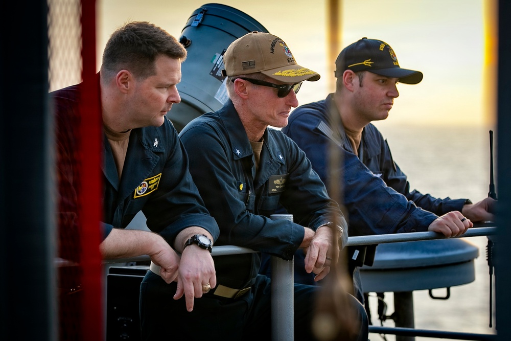 US Tripoli Conducts Replenishment-at-Sea with USNS Tippecanoe