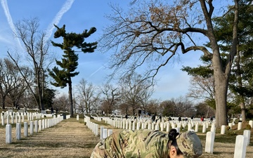 South Carolina National Guard Soldiers participate in Arlington National Cemetery's Wreath Across America event