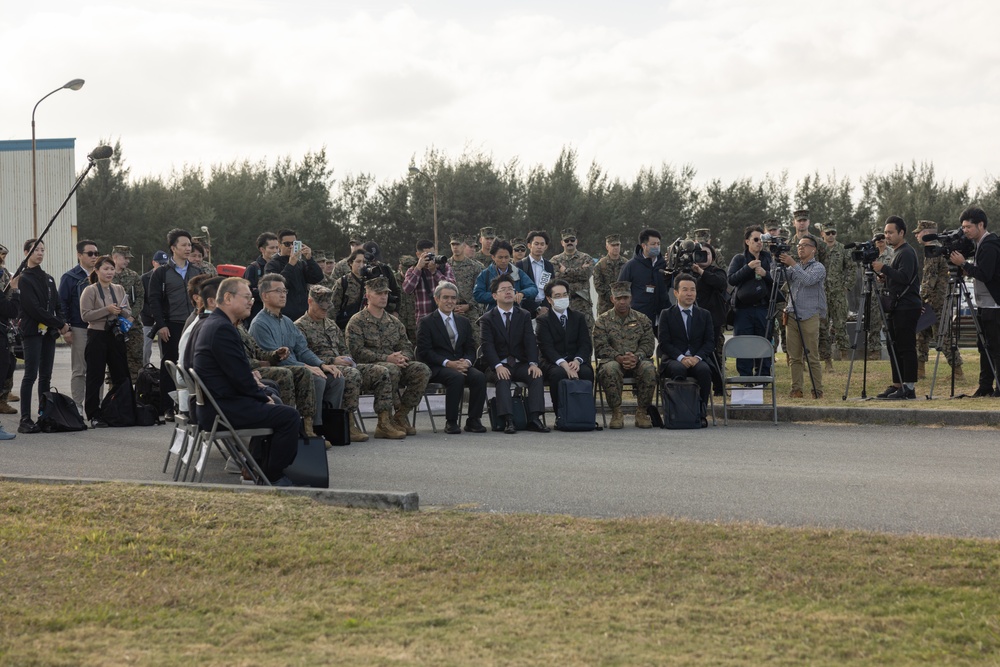Ie Shima Training Facility holds ribbon cutting ceremony for flight line renovations