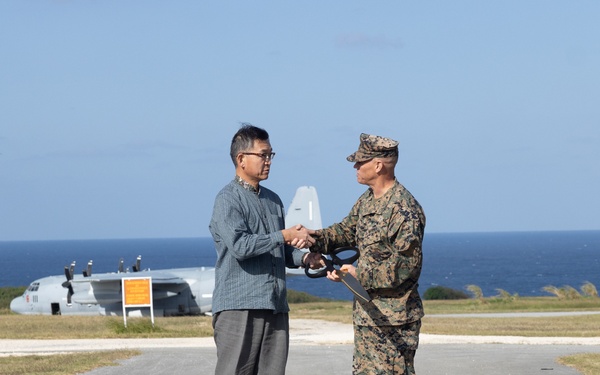 Ie Shima Training Facility holds ribbon cutting ceremony for flight line renovations