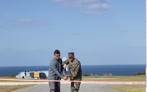 Ie Shima Training Facility holds ribbon cutting ceremony for flight line renovations