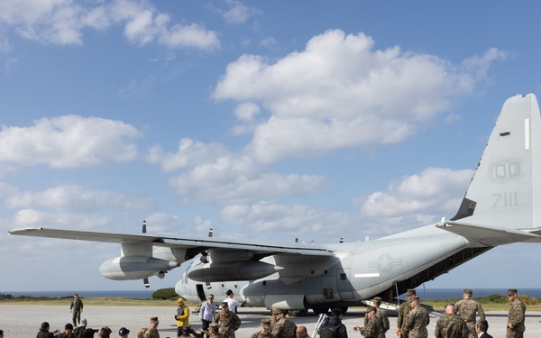Ie Shima Training Facility holds ribbon cutting ceremony for flight line renovations