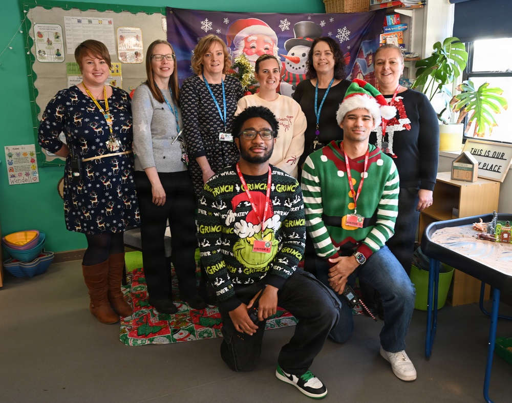 100th CS Airmen provide festive cheer to local school children via ‘Radio Santa’