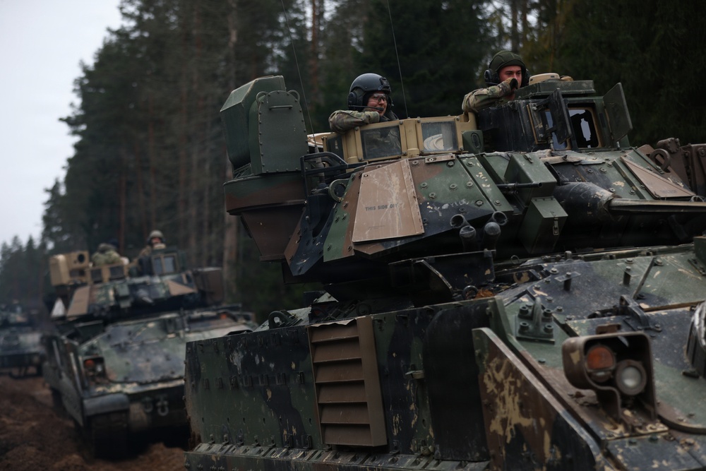 6th Squadron, 9th Cavalry Regiment, 1st Cavalry Division M2A4 Bradley Gunnery Range