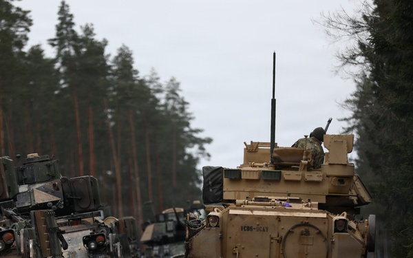 6th Squadron, 9th Cavalry Regiment, 1st Cavalry Division M2A4 Bradley Gunnery Range