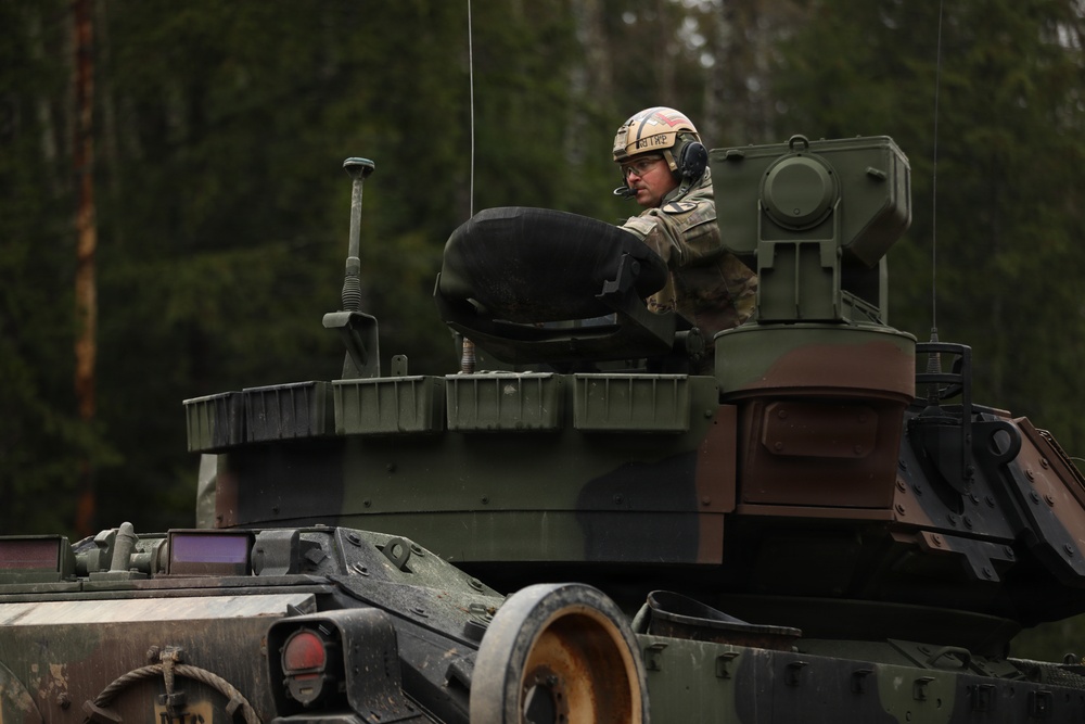 6th Squadron, 9th Cavalry Regiment, 1st Cavalry Division M2A4 Bradley Gunnery Range
